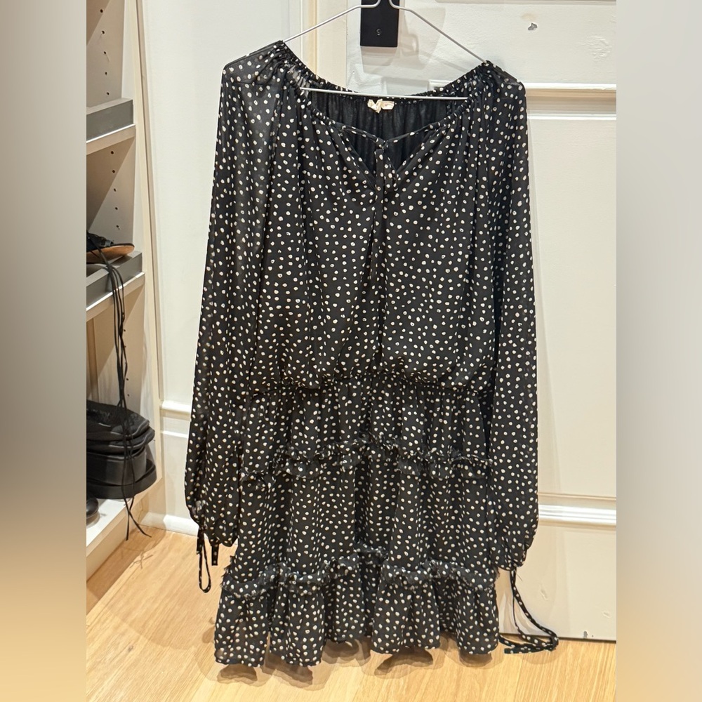 NWT Lelis polka dot long sleeved dress